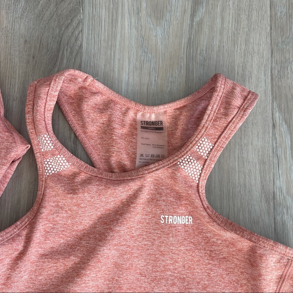 Stronger the label signature tights and crop top US (S ) 4-6 Like new 8/10 - Picture 8 of 9